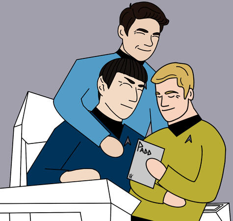 mcspirk sharing the captains chair