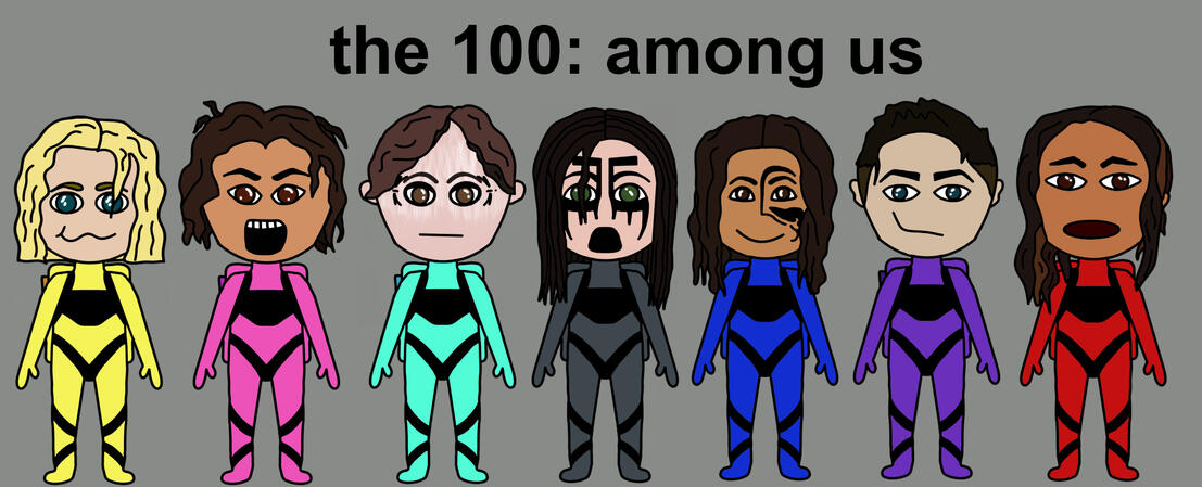 the 100 as among us